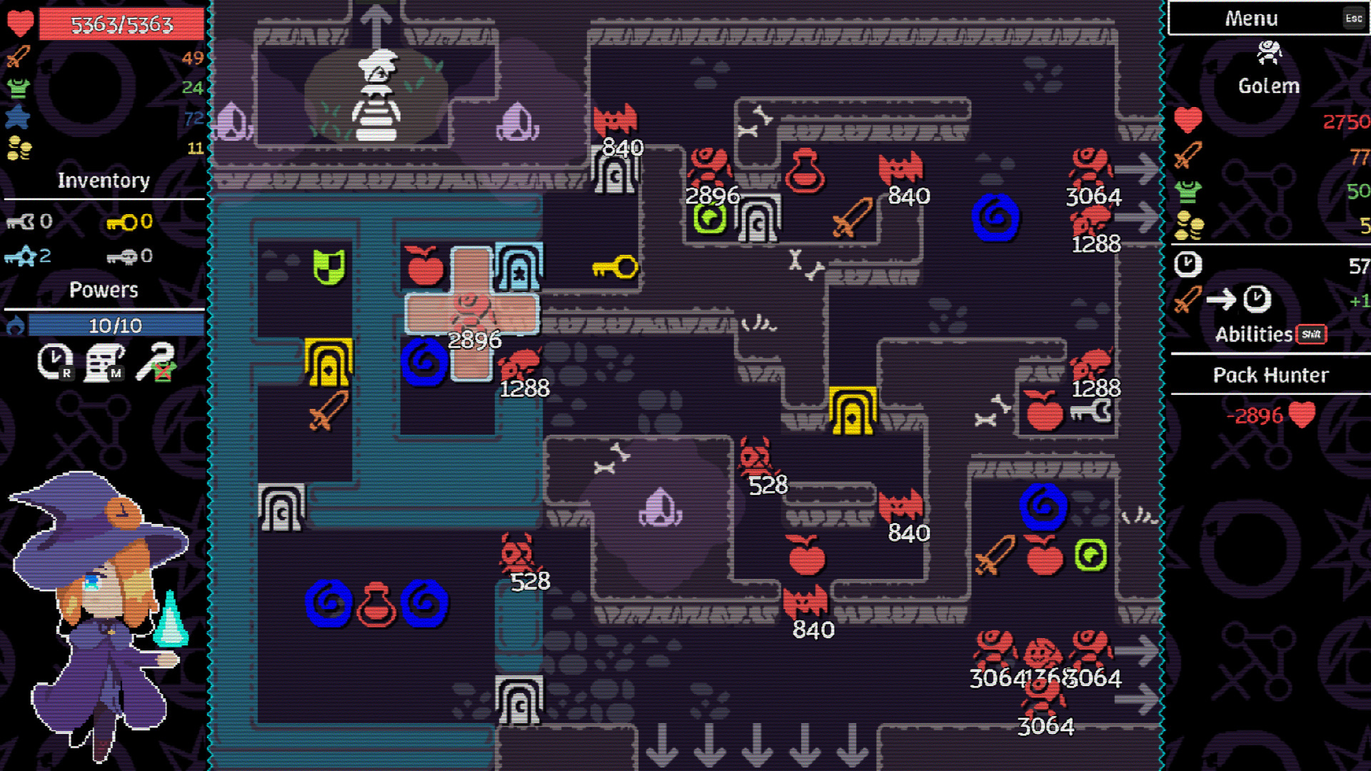 The lava level